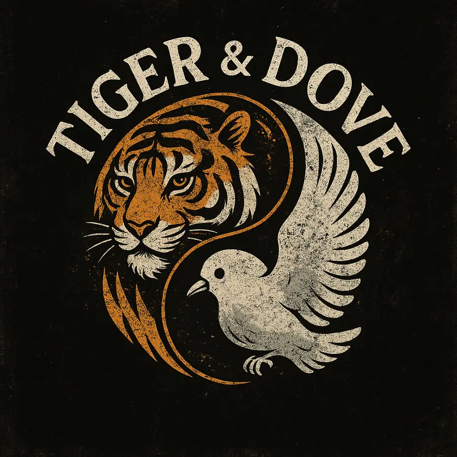 Tiger & Dove emblem featuring a tiger and a dove
